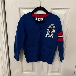 Gap Star Wars R2D2 Cardigan, 3 Years, NWOT